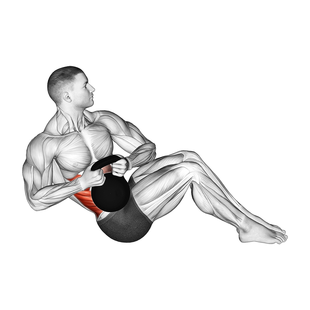 Kettlebell Russian Twist animation