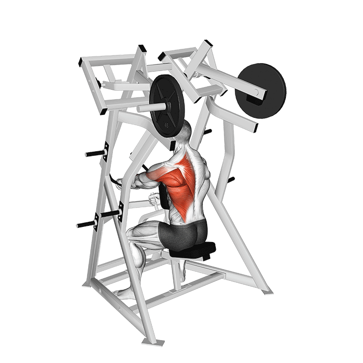 One-arm Chest Supported Row Machine animation