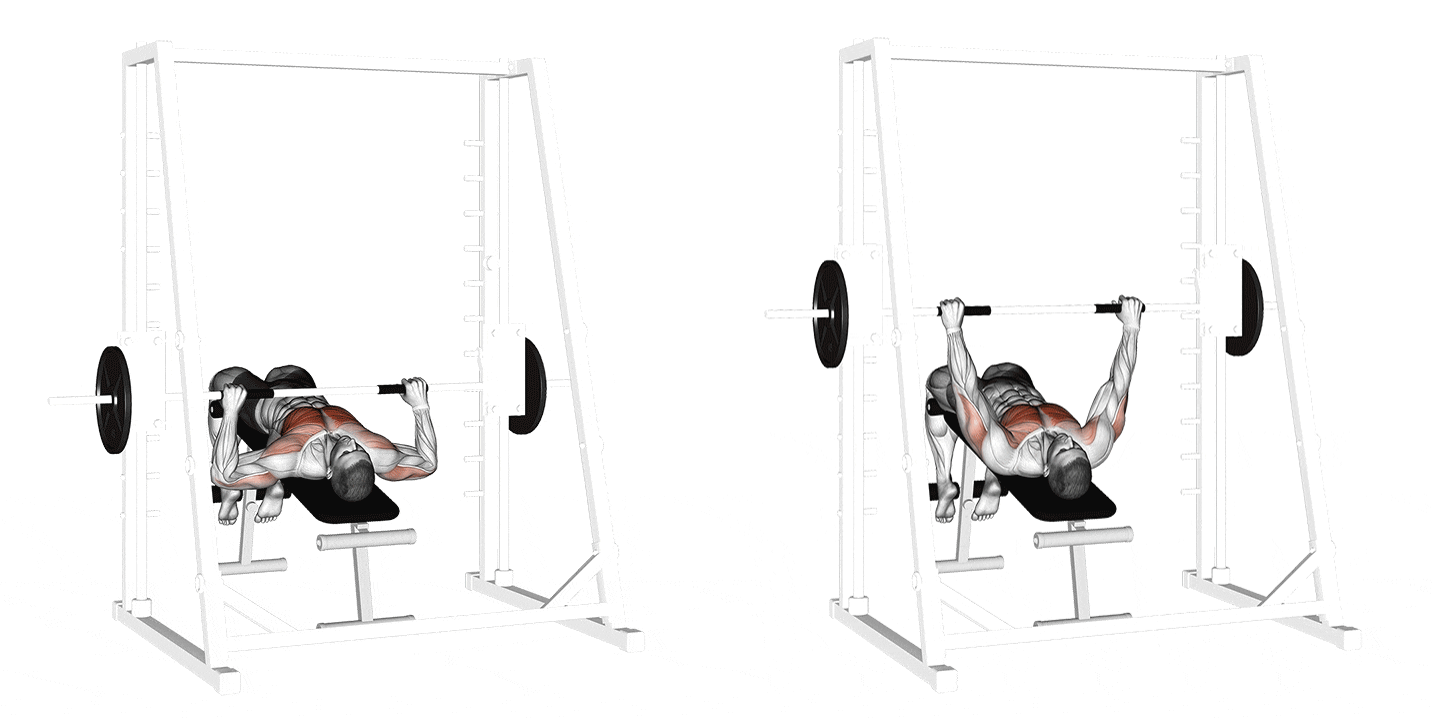Smith Machine Decline Bench Press